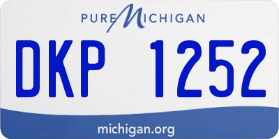 MI license plate DKP1252