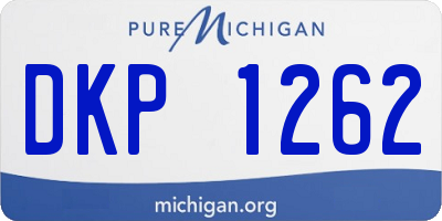 MI license plate DKP1262
