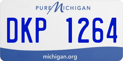 MI license plate DKP1264