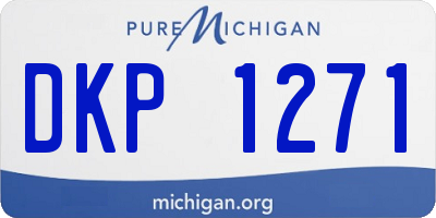 MI license plate DKP1271