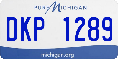 MI license plate DKP1289