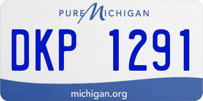 MI license plate DKP1291