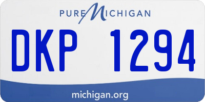 MI license plate DKP1294