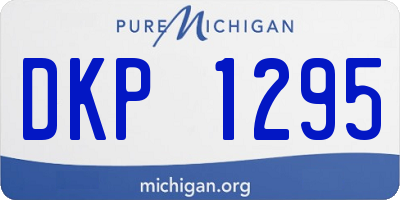 MI license plate DKP1295