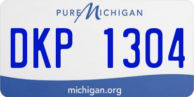 MI license plate DKP1304
