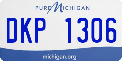 MI license plate DKP1306