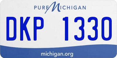 MI license plate DKP1330