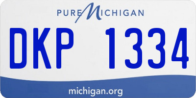 MI license plate DKP1334