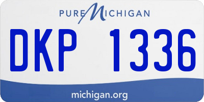 MI license plate DKP1336