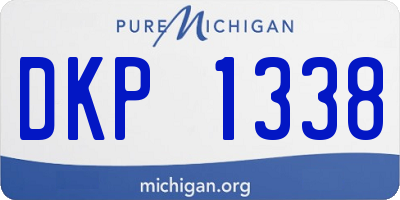 MI license plate DKP1338