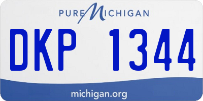 MI license plate DKP1344