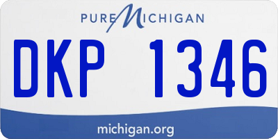 MI license plate DKP1346
