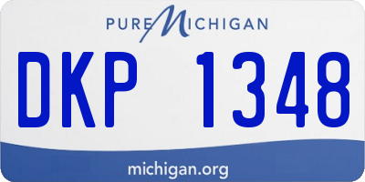 MI license plate DKP1348