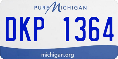 MI license plate DKP1364