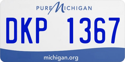 MI license plate DKP1367