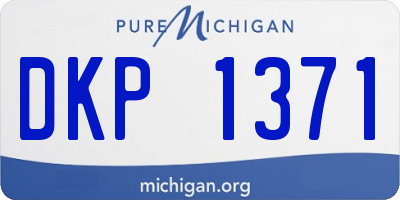 MI license plate DKP1371