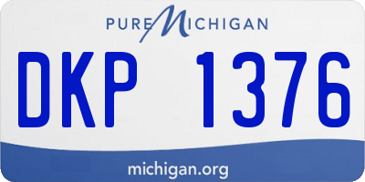 MI license plate DKP1376