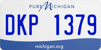 MI license plate DKP1379