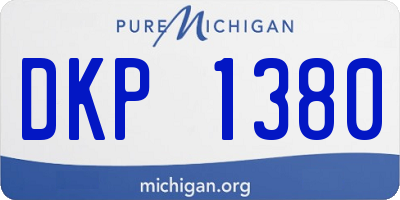 MI license plate DKP1380