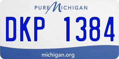 MI license plate DKP1384