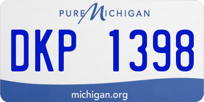 MI license plate DKP1398