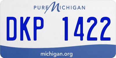 MI license plate DKP1422