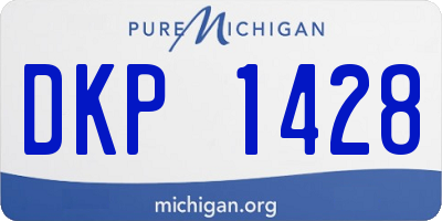 MI license plate DKP1428