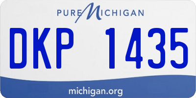 MI license plate DKP1435