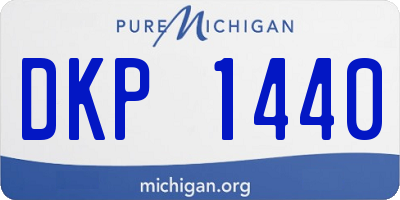 MI license plate DKP1440