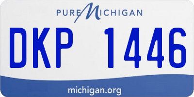 MI license plate DKP1446