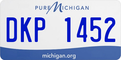 MI license plate DKP1452