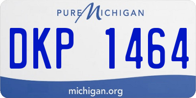 MI license plate DKP1464