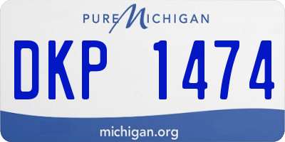 MI license plate DKP1474