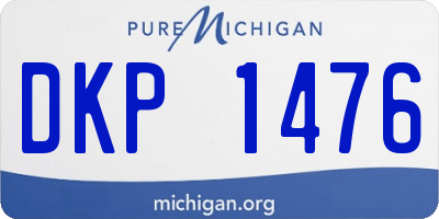 MI license plate DKP1476