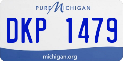 MI license plate DKP1479