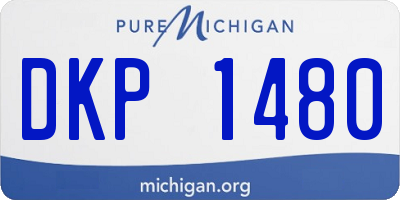 MI license plate DKP1480
