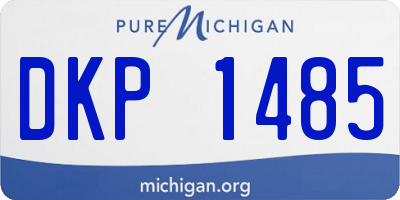MI license plate DKP1485