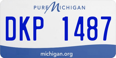 MI license plate DKP1487