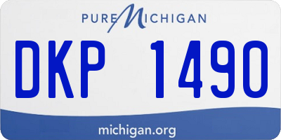 MI license plate DKP1490