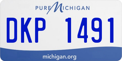 MI license plate DKP1491