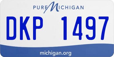 MI license plate DKP1497