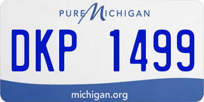 MI license plate DKP1499