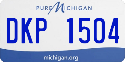 MI license plate DKP1504