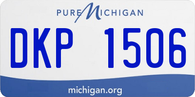 MI license plate DKP1506
