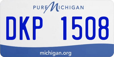 MI license plate DKP1508