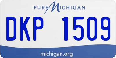 MI license plate DKP1509