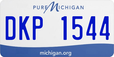 MI license plate DKP1544