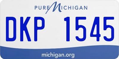 MI license plate DKP1545