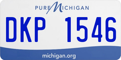 MI license plate DKP1546