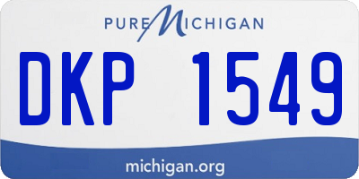 MI license plate DKP1549